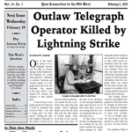 Outlaw Telegraph Operator Killed by Lightning Strike