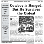 Cowboy is Hanged But He Survived the Ordeal