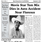 Movie Star Tom Mix Dies in Auto Accident Near Florence