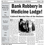 Bank Robbery in Medicine Lodge!