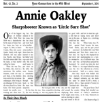 Annie Oakley Sharp Shooter Known as Little Miss Sure Shot